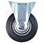 [RUGO1807] Rueda goma C/BASE fija 3" llanta metalica LIOI U