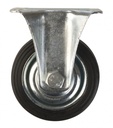 [RUGO1808] Rueda goma C/BASE fija 4" llanta metalica LIOI U