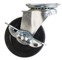 [RUGO1810] Rueda goma C/BASE giratoria 1 1/2" C/freno LIOI U