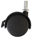 Rueda plastica C/socket tipo yo-yo 40mm NYLON