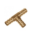 [TEGA2137] Tee gas manguera espiga 3/8" BRONCE