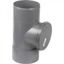 Tee registro sanitaria Gris 75mm