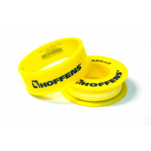Teflon de gas amarillo 1/2" x 6,6m. - HOFFENS