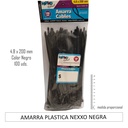 amarra plastica NEGRO 30cm x 4.8mm 100U. NEXXO