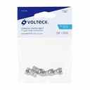 [COEN6127] conector enroscar coaxial 4pzs RG 6 BL VOLTECK