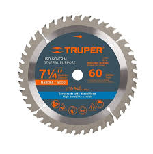 disco sierra circular 7 1/4" 60D centro 5/8 TRUPER