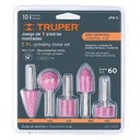 [JU5P6445] juego 5pzs piedras de pulir 1/4" TRUPER