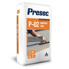 mortero de piso 25kg PRESEC