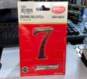 [NU7C6374] numero 7 7cm bronceado POLI