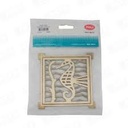 [REPI6515] rejilla pileta cuadrada 100 mm Bronce POLI