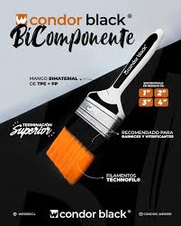 [BRKA9785] Brocha BLACK bicomponente 3" - CONDOR