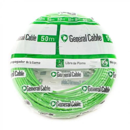 [ALCA9404] CABLE EVA 2.5mm H07Z1-K ROLLO VERDE 50MTS
