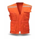 [CHGE6428] CHALECO GEOLOGO POPLIN NARANJO XL