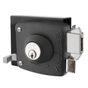 [CESO6377] Cerradura sobreponer antipalanca security corr./abatir c/caja NEGRO POLI